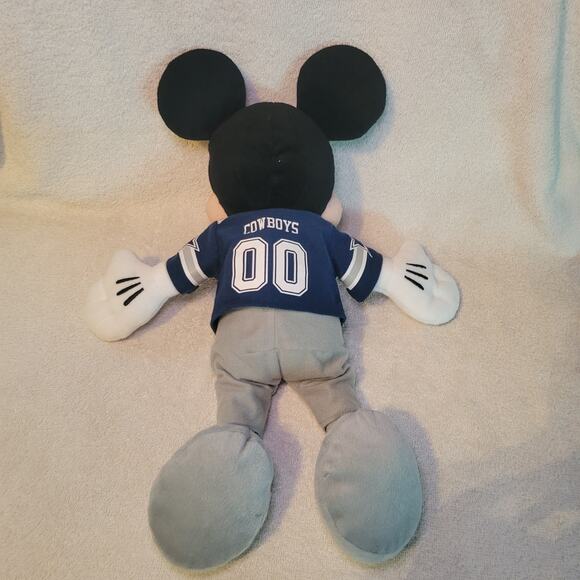 DISNEY NFL Dallas Cowboys Mickey Mouse 15" Stuffed Plush Football Jersey 00 - Picture 3 of 6